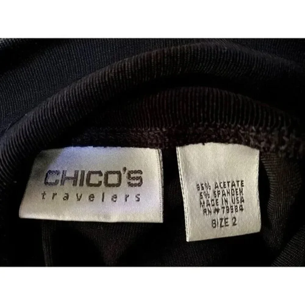 Chico's Travelers™ Mock Neck Top Size 2/Large - Picture 8 of 9